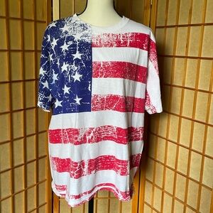 All Sport T Shirt USA Patriotic 80s Vintage Heavyweight Cotton T Shirt